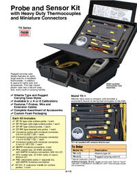 Thumbnail of document Data Sheet - TK-1-K Thermocouple Probe & Sensor Kits